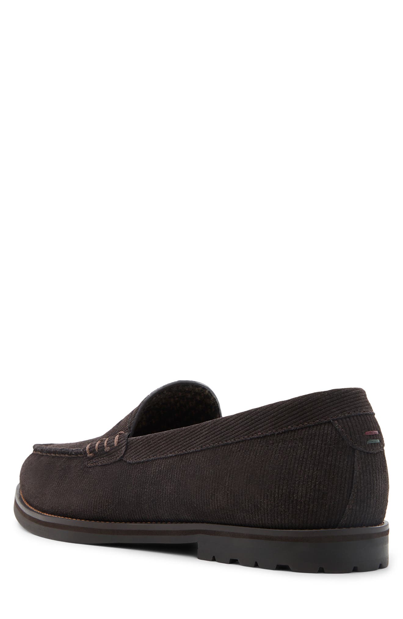 Ted Baker London Parkhill Penny Loafer, Alternate, color, Suede Dark Brown