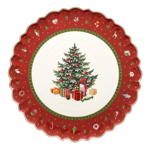 Villeroy & Boch Toy's Delight Cake Plate In Red