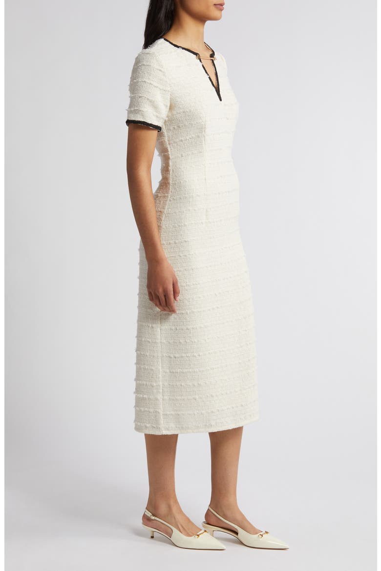 Tweed Midi Dress, Alternate, color, IVORY
