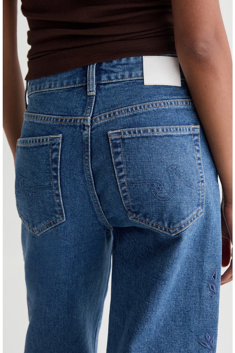 Saige Wide Leg Crop Jeans, Alternate, color, MALBEC