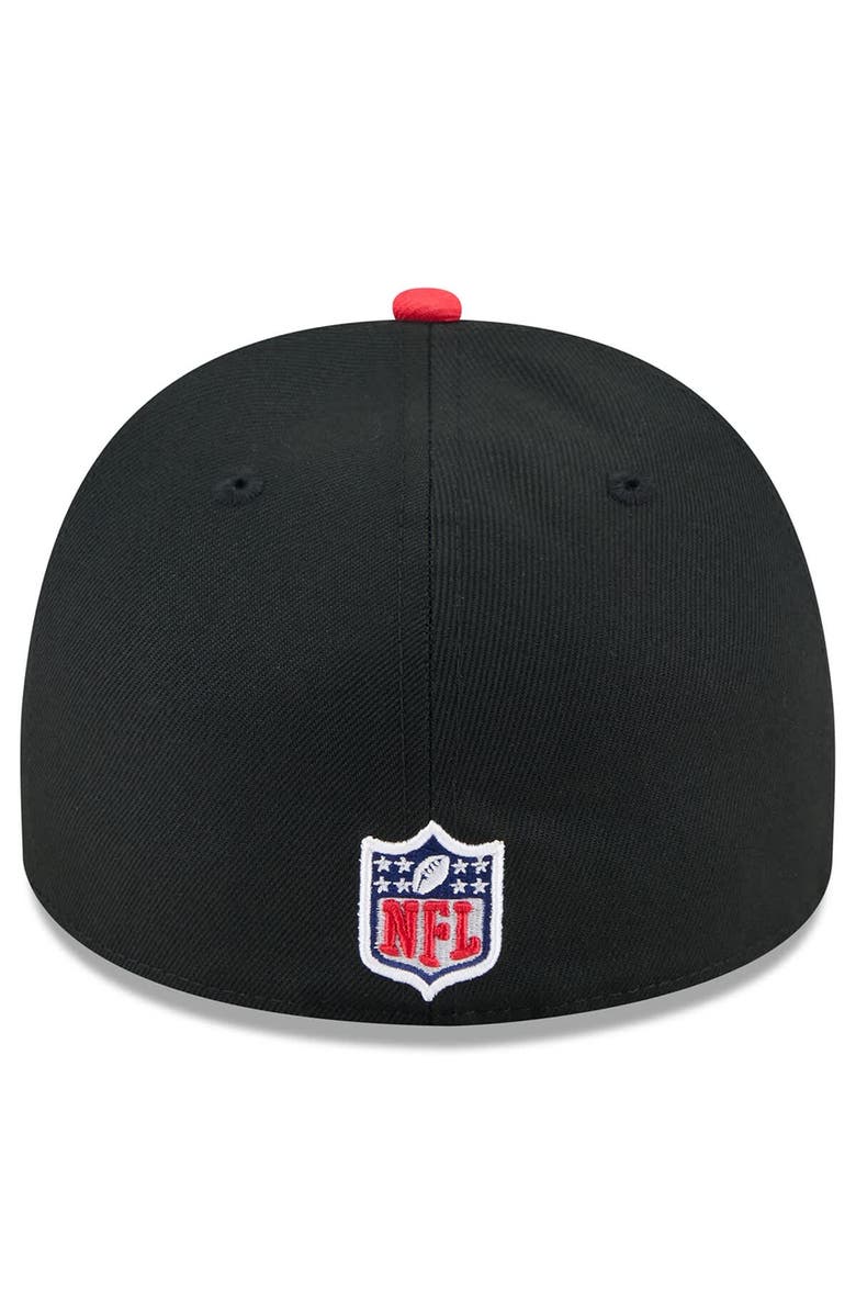 New Era Men's New Era Black/Red Houston Texans 2025 NFL Draft On Stage A-Frame 59FIFTY Fitted Hat, Alternate, color, 