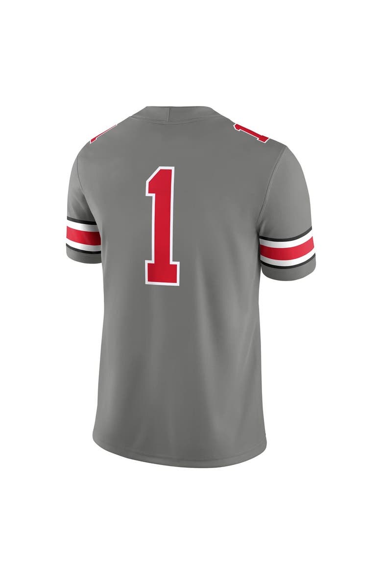 Men's Nike #1 Steel Ohio State Buckeyes Alternate Game Jersey, Alternate, color, Steel