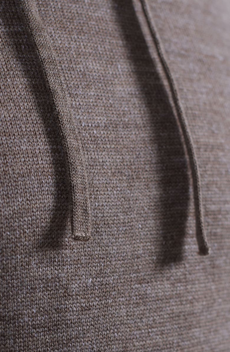 Bugatchi Meino Wool Hoodie Sweater, Alternate, color, Walnut