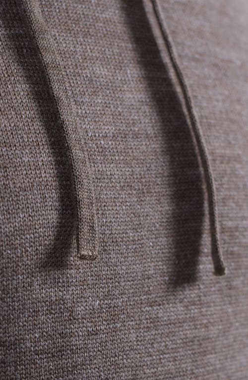 Bugatchi Meino Wool Hoodie Sweater In Brown