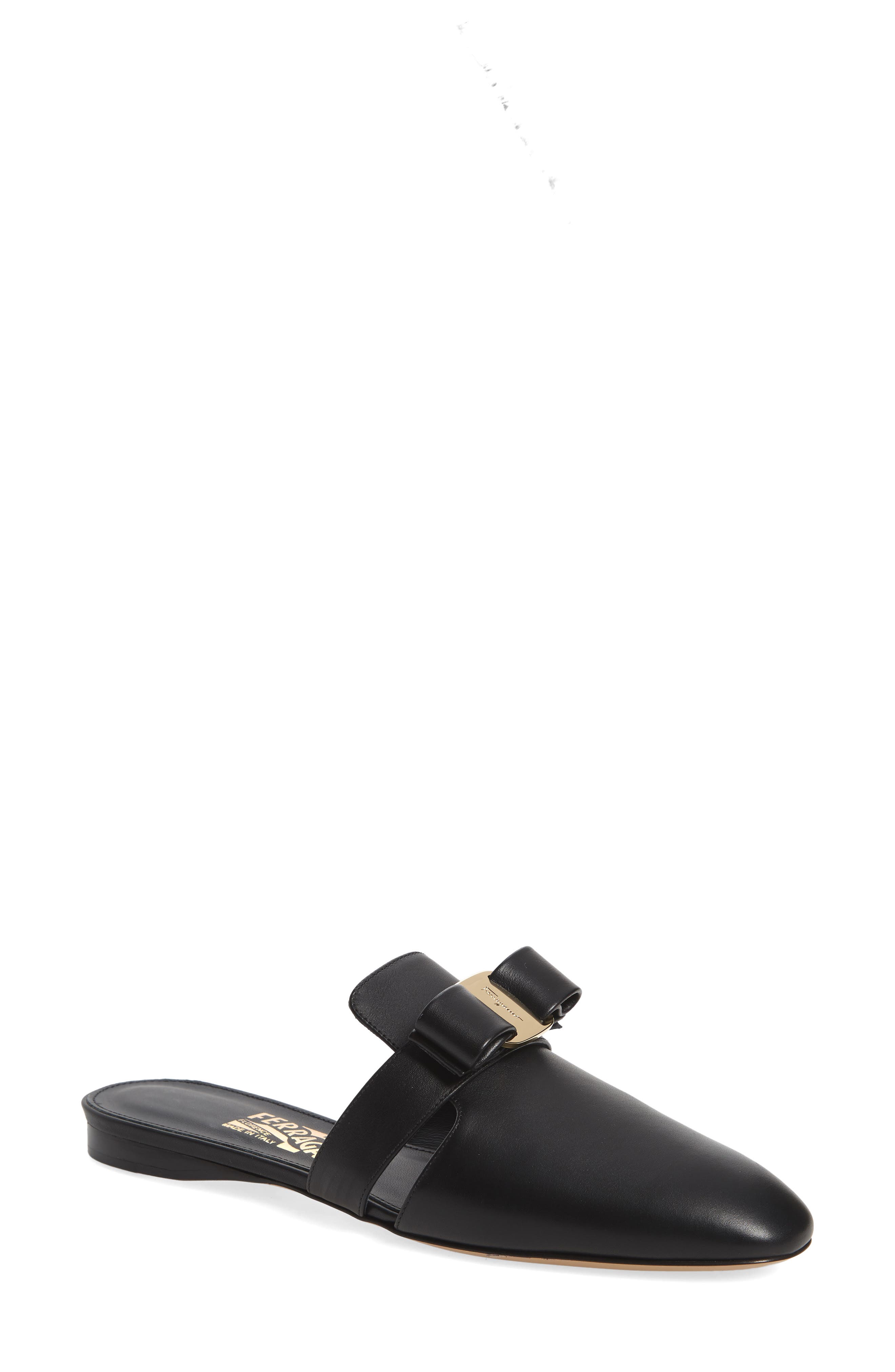 FERRAGAMO Salvatore Ferragamo Briza Bow Loafer Mule, Main, color, 