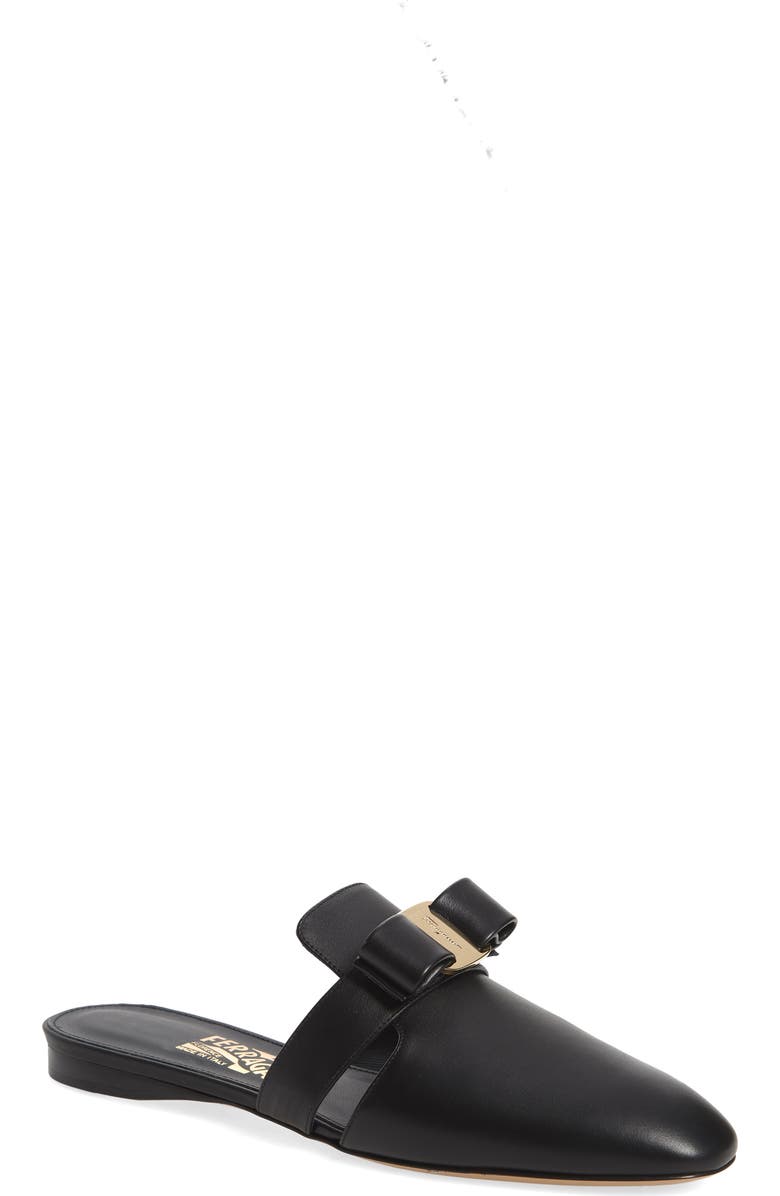 FERRAGAMO Salvatore Ferragamo Briza Bow Loafer Mule, Main, color,