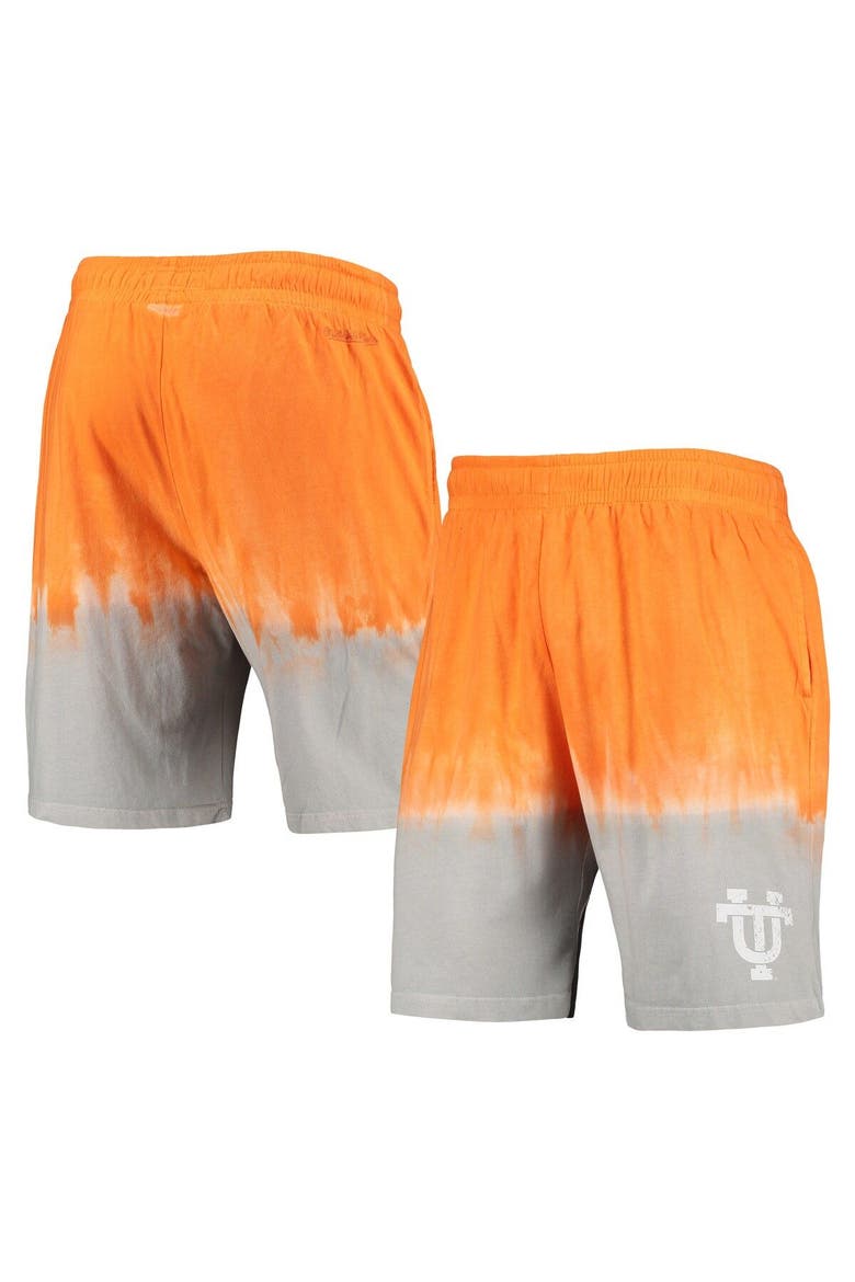 Men's Mitchell & Ness Tennessee Orange/Gray Tennessee Volunteers Tie-Dye Shorts, Main, color, Tennessee Orange