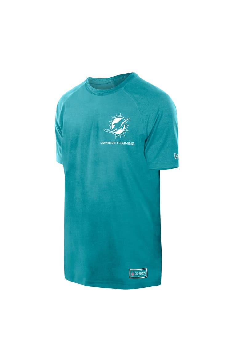 Men's New Era  Aqua Miami Dolphins Functional Fandom Reflective T-Shirt, Alternate, color, Aqua