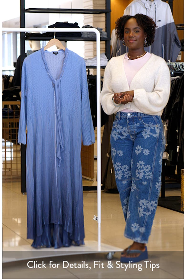 Charmeuse & Chiffon Cocktail Dress with Duster Jacket video
