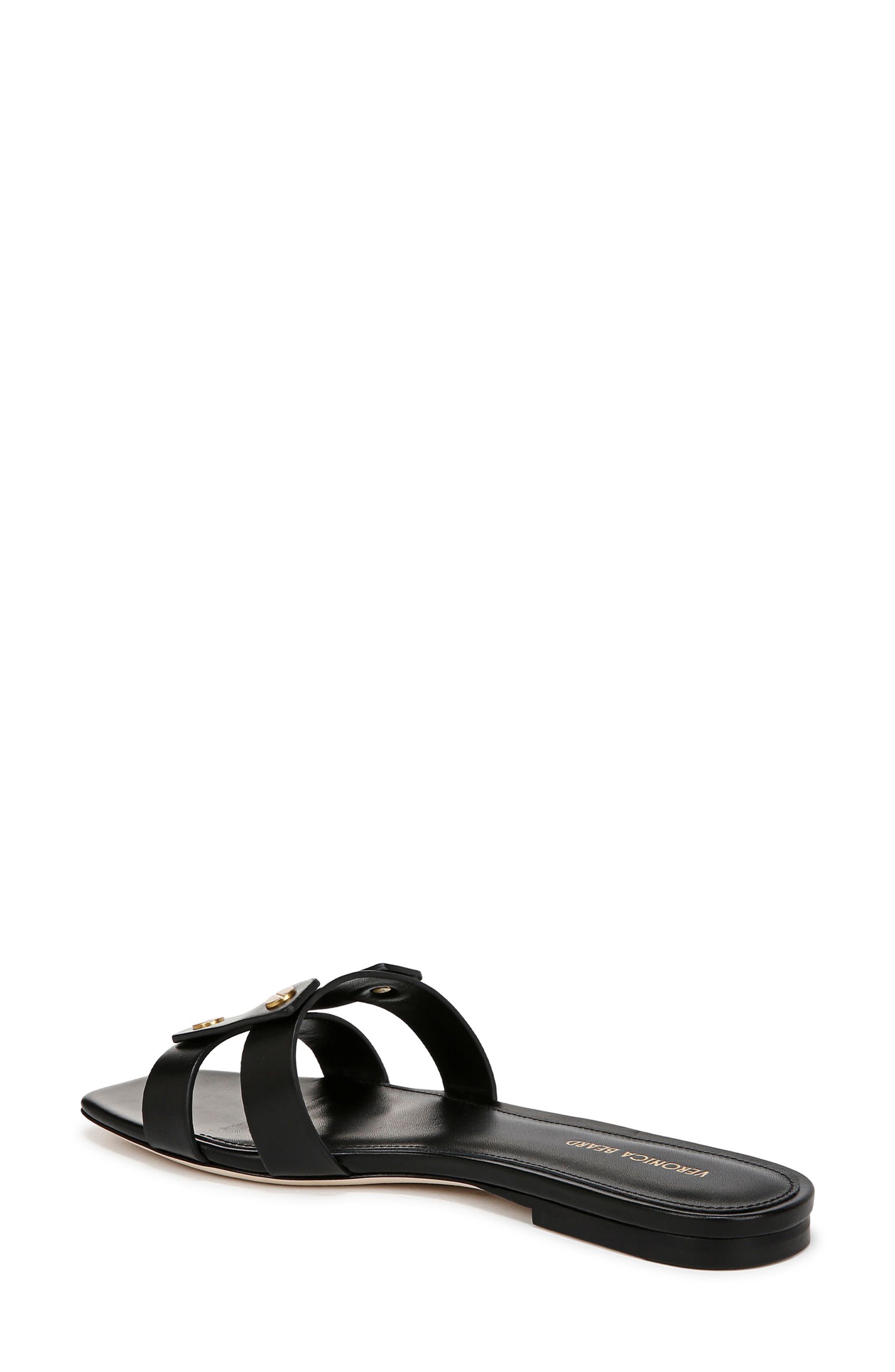 Veronica Beard Via Slide Sandal, Alternate, color, Black