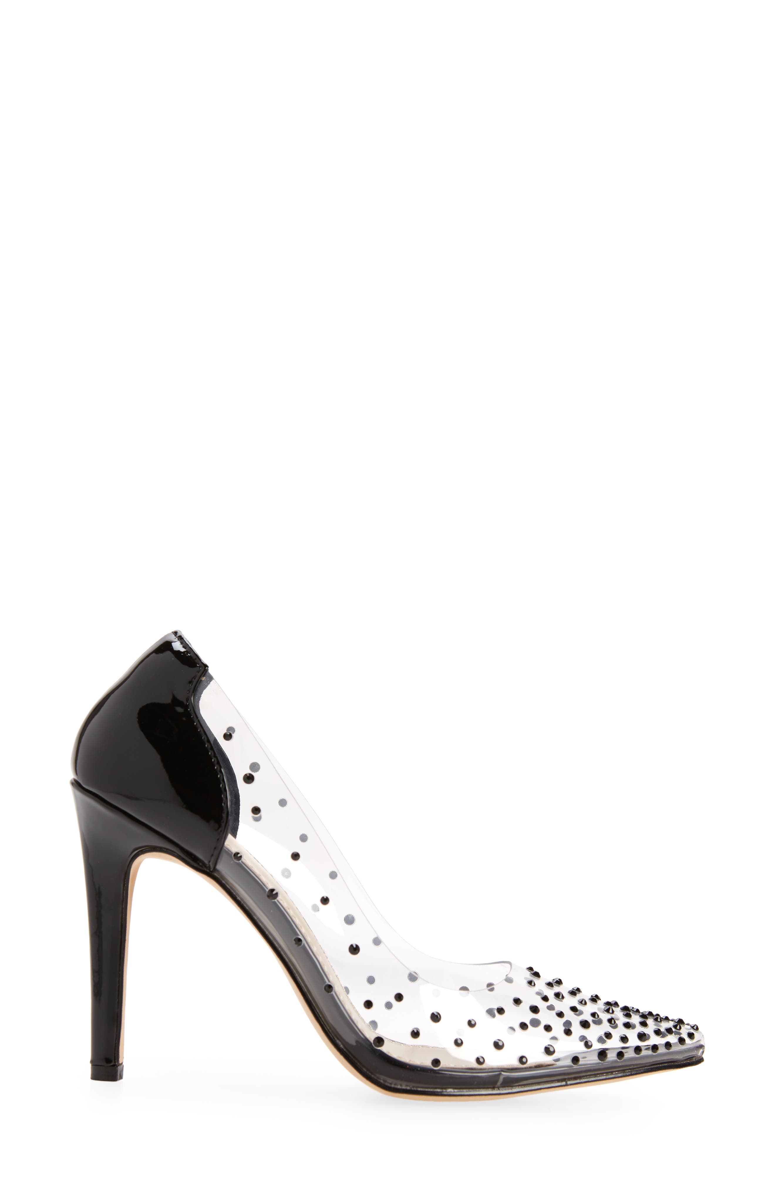 BP. Jennie Clear Stud Pointed Toe Pump, Alternate, color, 