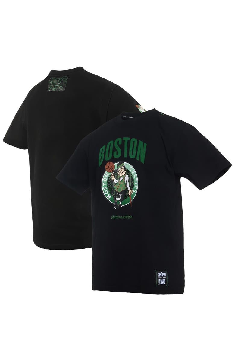Two Hype Men's NBA x Two Hype Black Boston Celtics Culture & Hoops Collection Premium T-Shirt, Main, color, Black