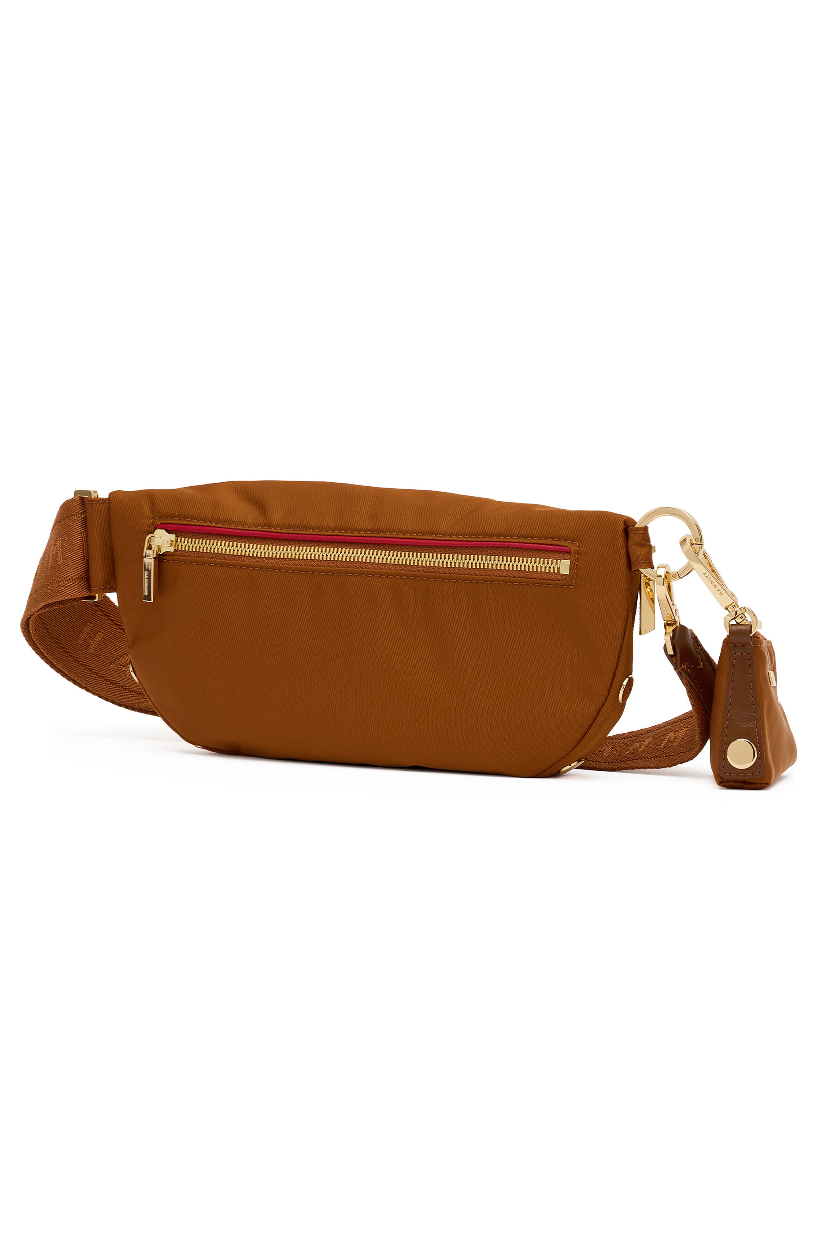 Charles Medium Crossbody Bag, Alternate, color, AMBER NYLON/ GOLD