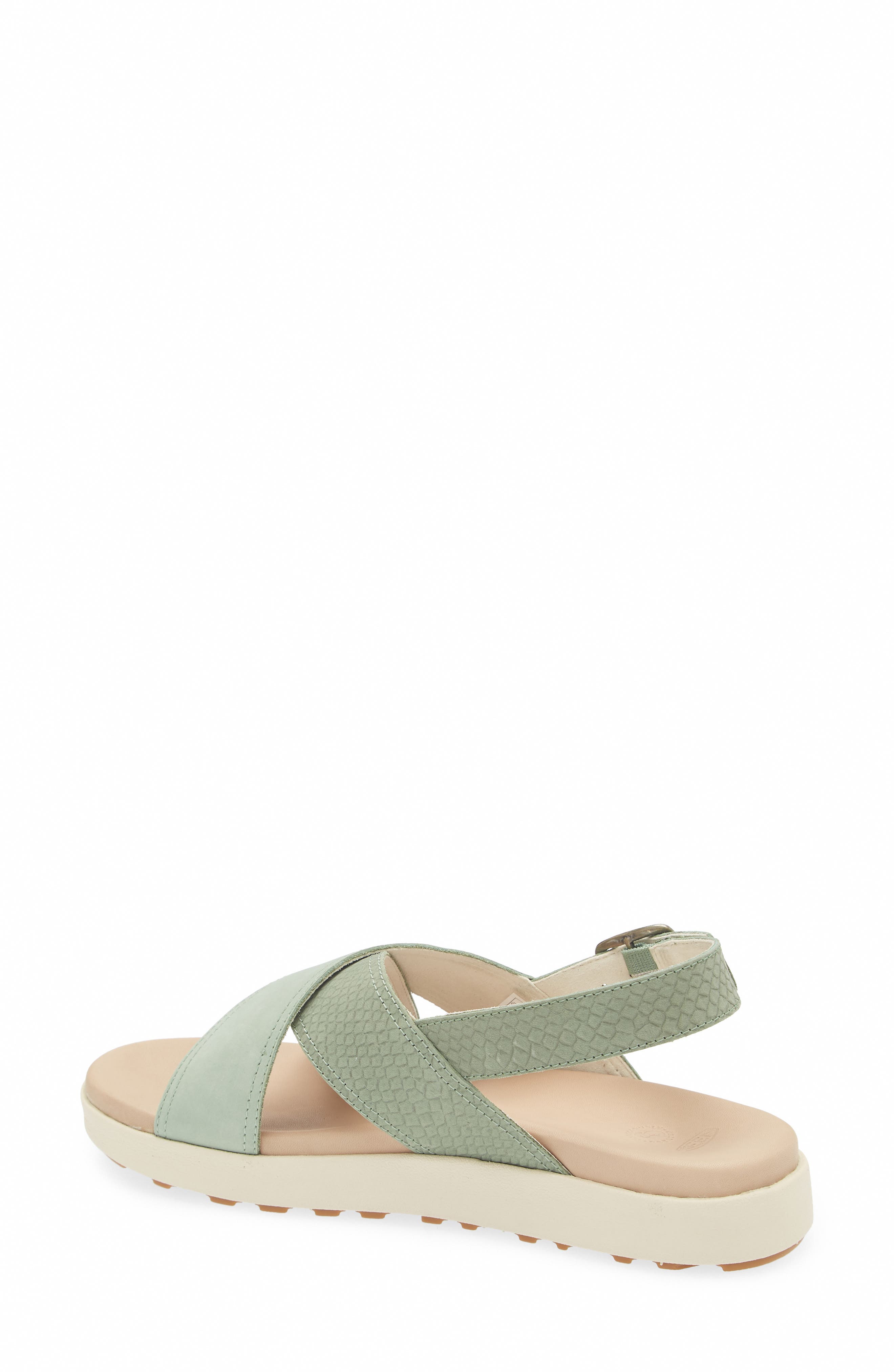 KEEN Elle Lux Cross Strap Sandal, Alternate, color, Granite Green/ Granite Green