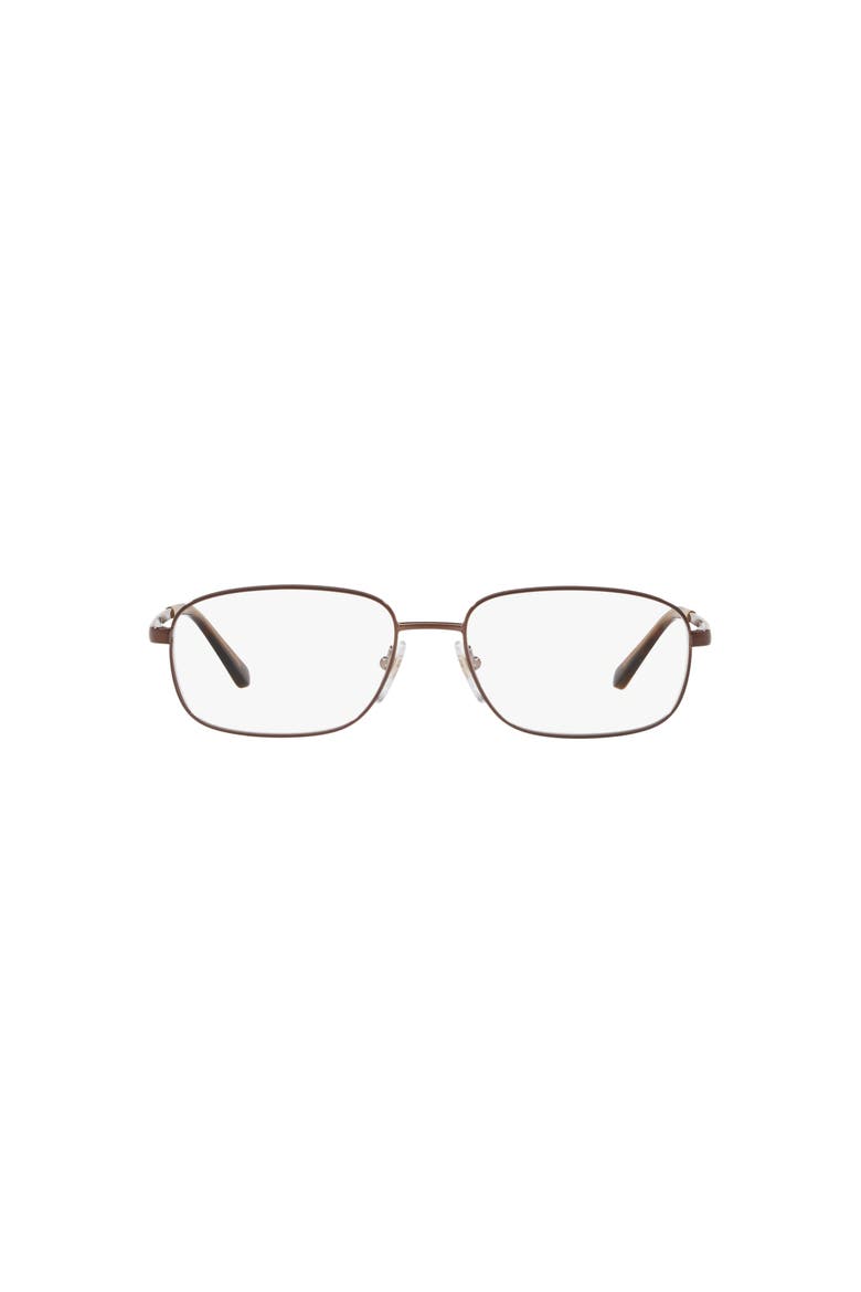56mm Rectangle optical glasses, Alternate, color, Brown