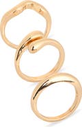 Leith Set of 3 Assorted Teardrop Rings