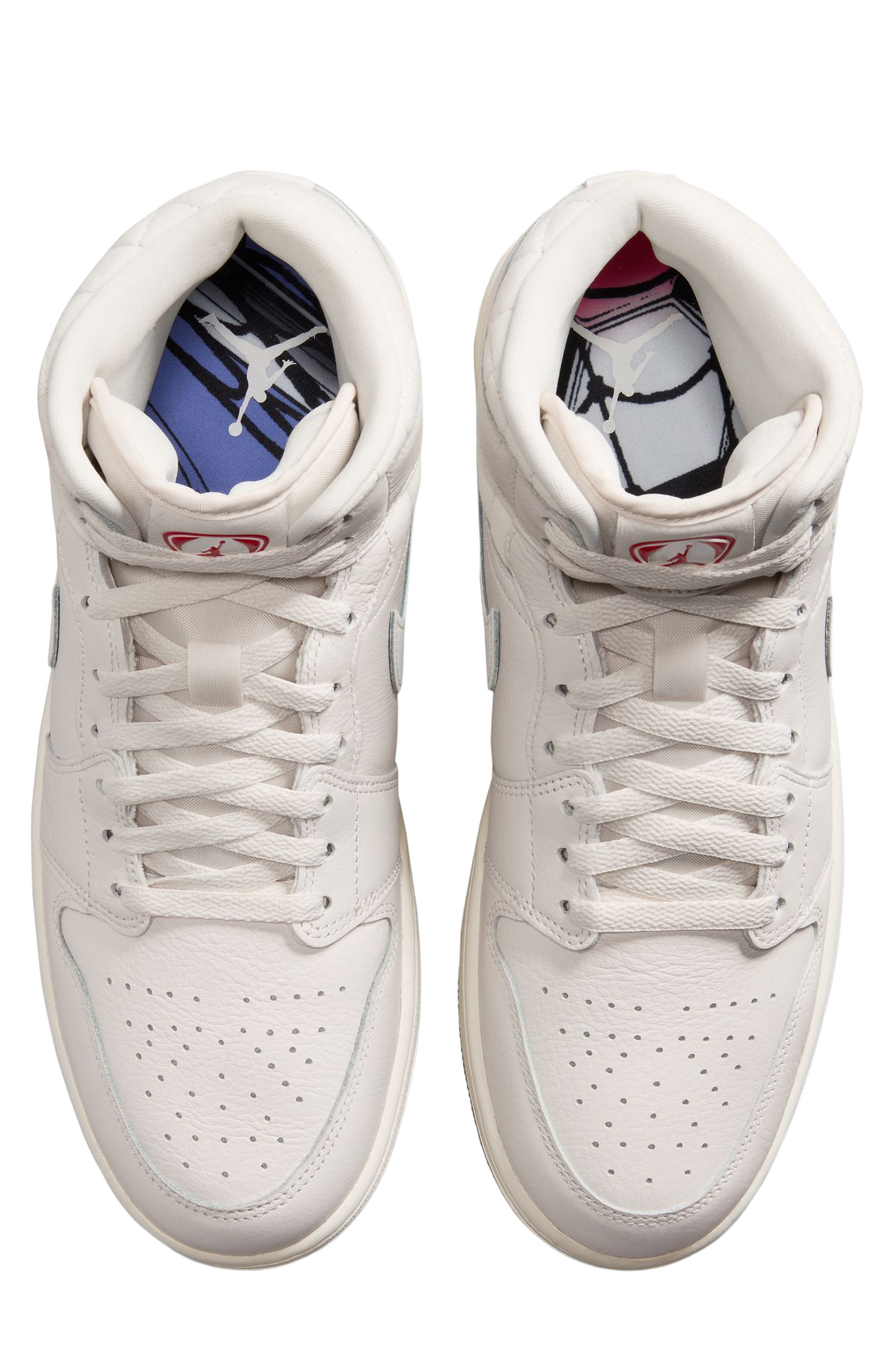 Air Jordan 1 Mid SE Basketball Sneaker, Alternate, color, PHANTOM/ SAIL