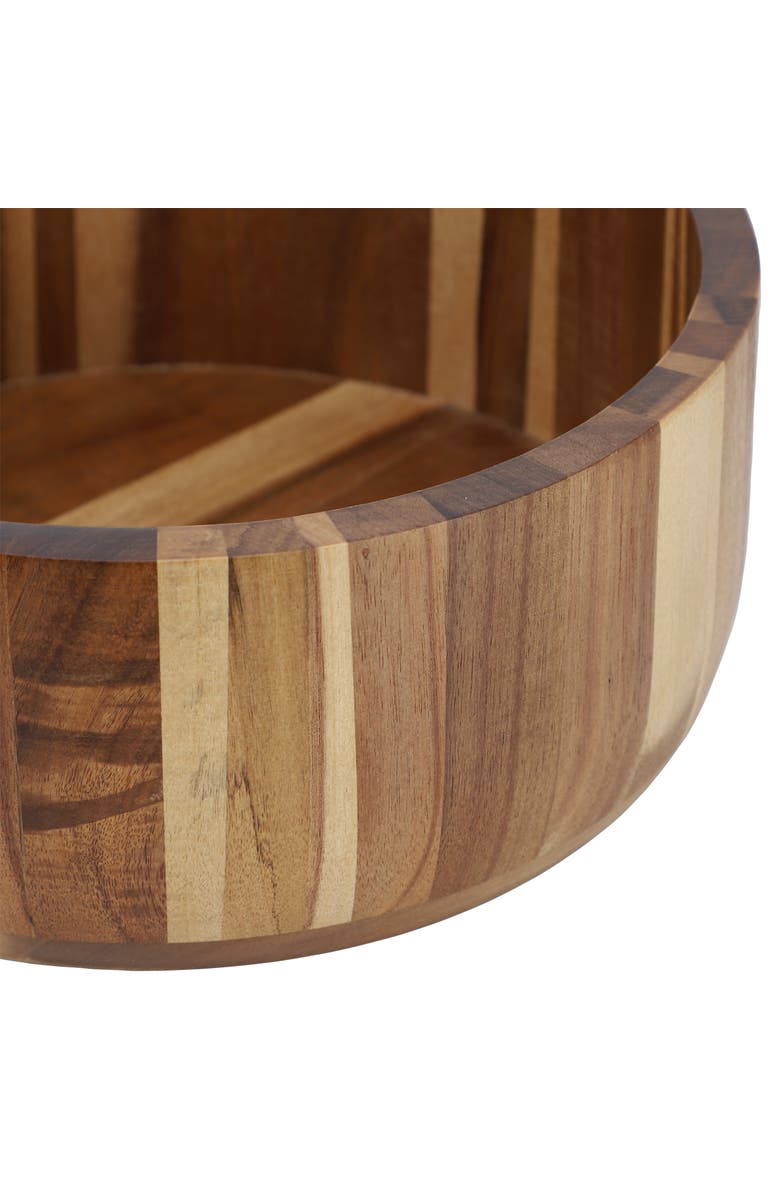 Megachef 10.5 Inch Large Acacia Wood Salad Bowl, Alternate, color, Acacia
