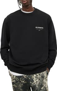 AllSaints Underground Logo Organic Cotton Graphic Sweatshirt