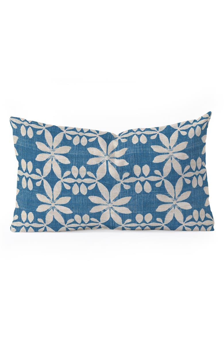 Deny Designs Star Denim Lumbar Throw Pillow, Main, color, Blue