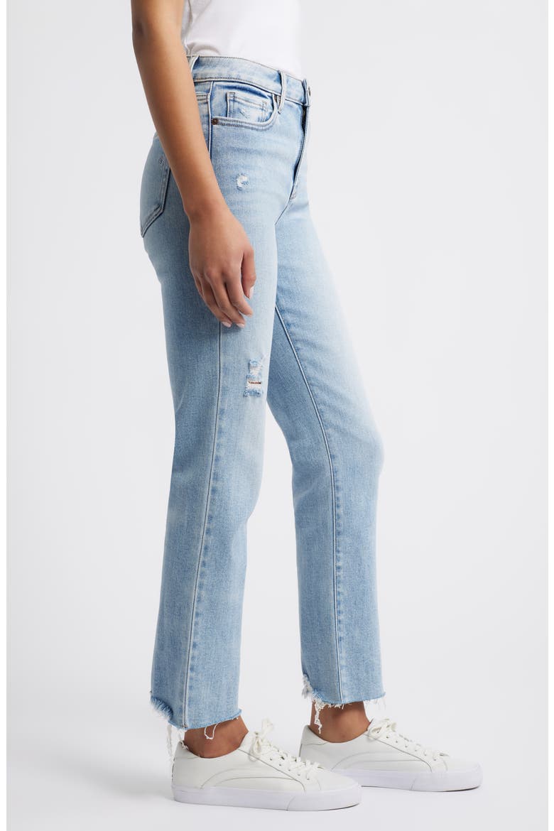 Raw Hem Ankle Cigarette Jeans, Alternate, color, MEDIUM