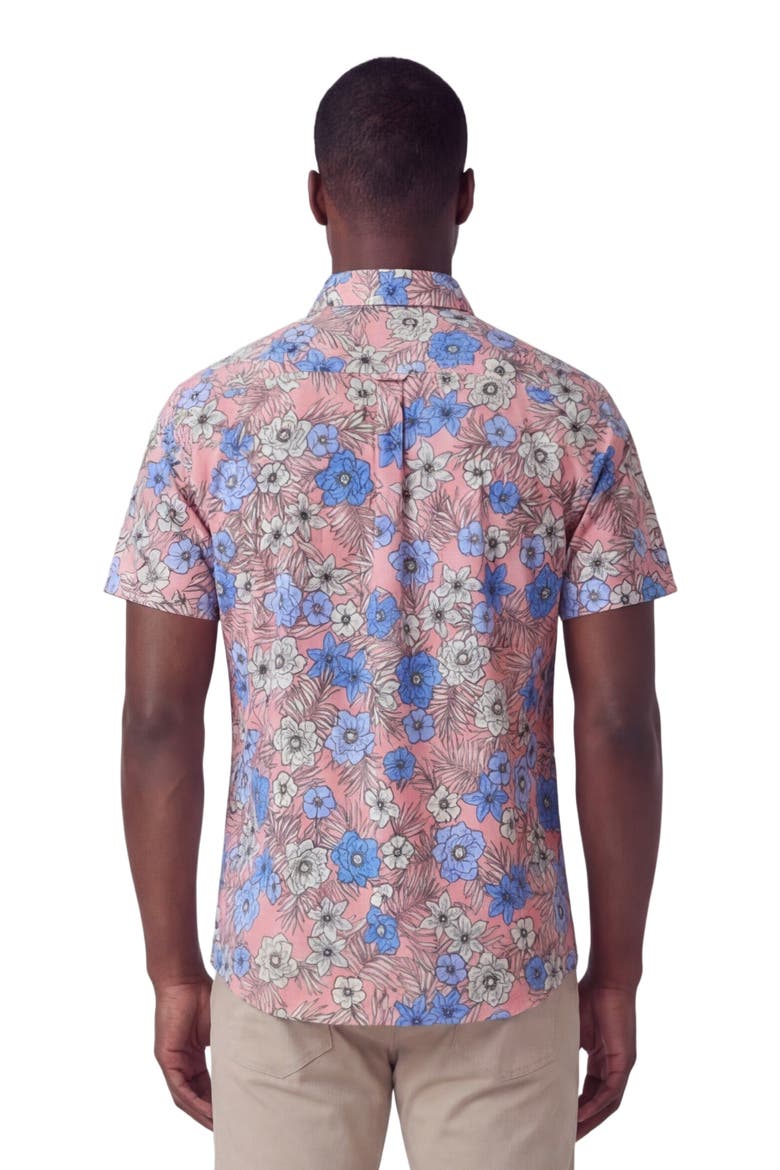 Tropical Mix Mens Knit Shirt, Alternate, color, TROPICAL MIX CORAL