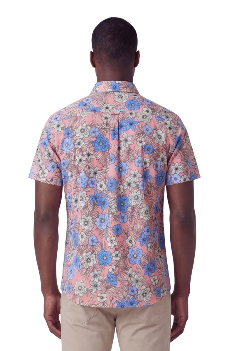 Lords of Harlech Tropical Mix Mens Knit Shirt, Alternate, color, Tropical Mix Coral