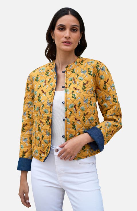 Long Sleeve Quilted Reversible Jacket
