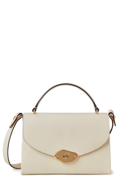 Lana High Gloss Leather Top Handle Bag
