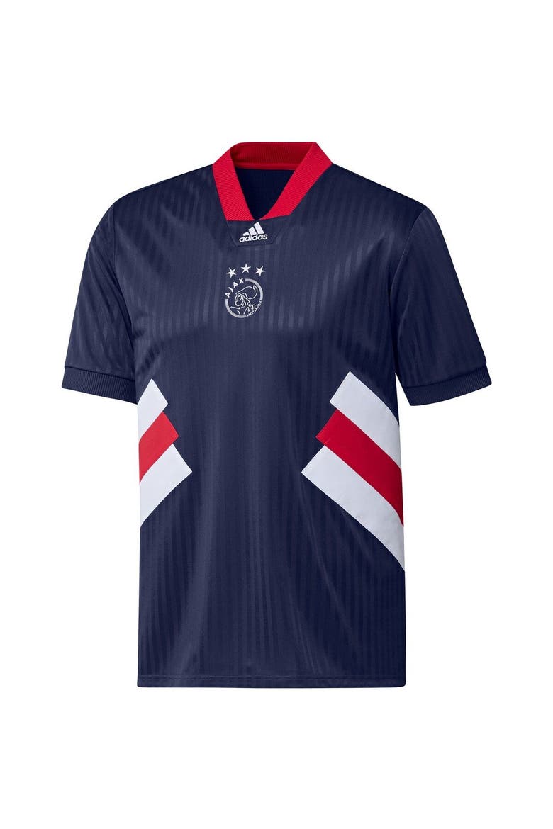 Men's adidas Navy Ajax Football Icon Jersey, Alternate, color, Navy