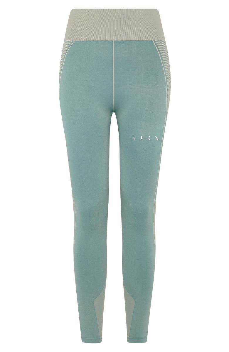 Born Living Yoga Buddha Seamless High Rise Sport Legging, Alternate, color, Deep Green/Grain