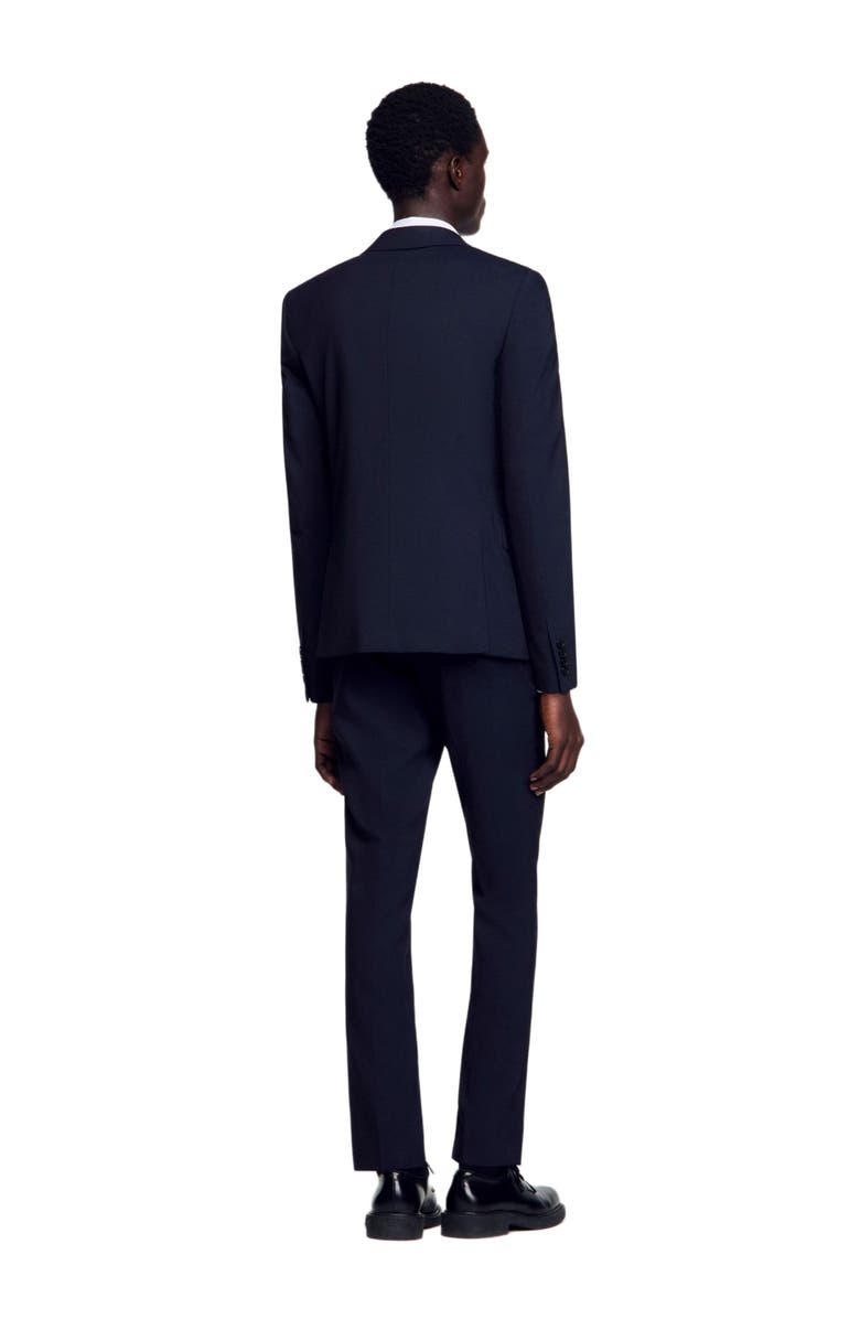 SANDRO Classic wool suit jacket, Alternate, color,