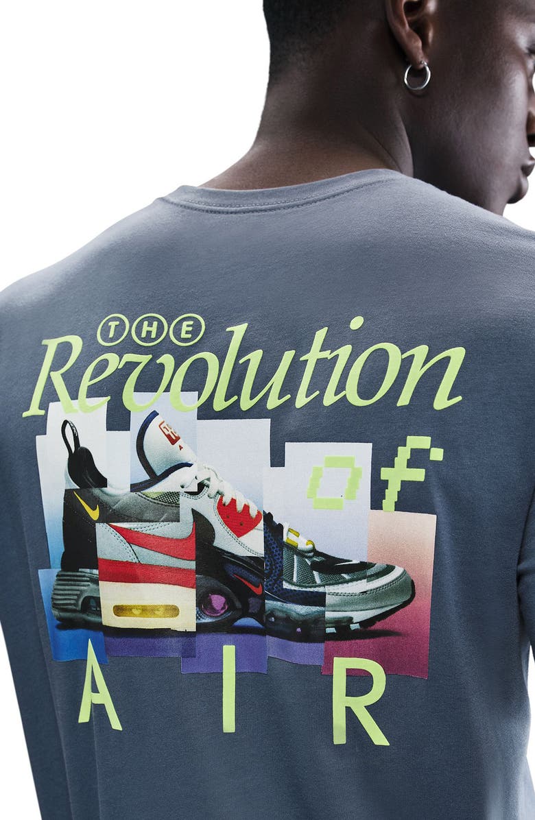 Nike Sportswear Cotton Graphic T-Shirt, Alternate, color, Diffused Blue