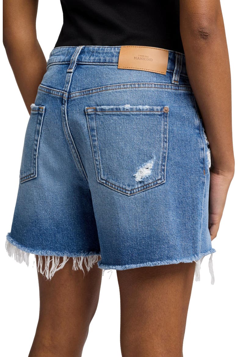 Monroe High Waist Long Cutoff Denim Shorts, Alternate, color, WEEKEND