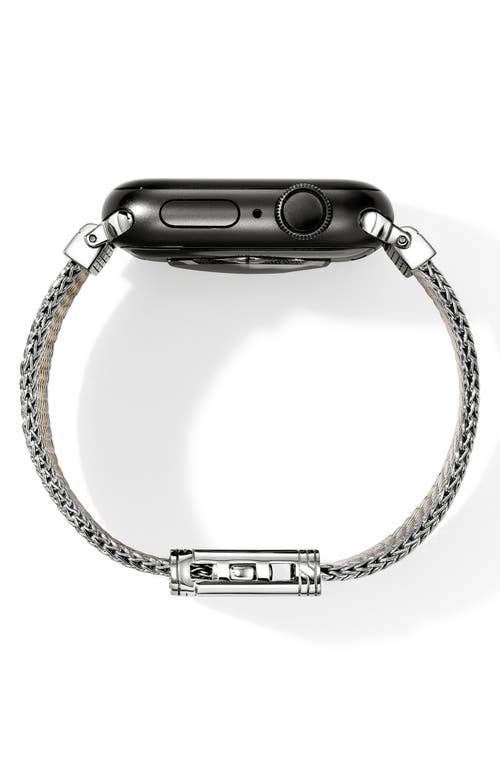 John Hardy Mixed Metal Smart Watch Strap In Black