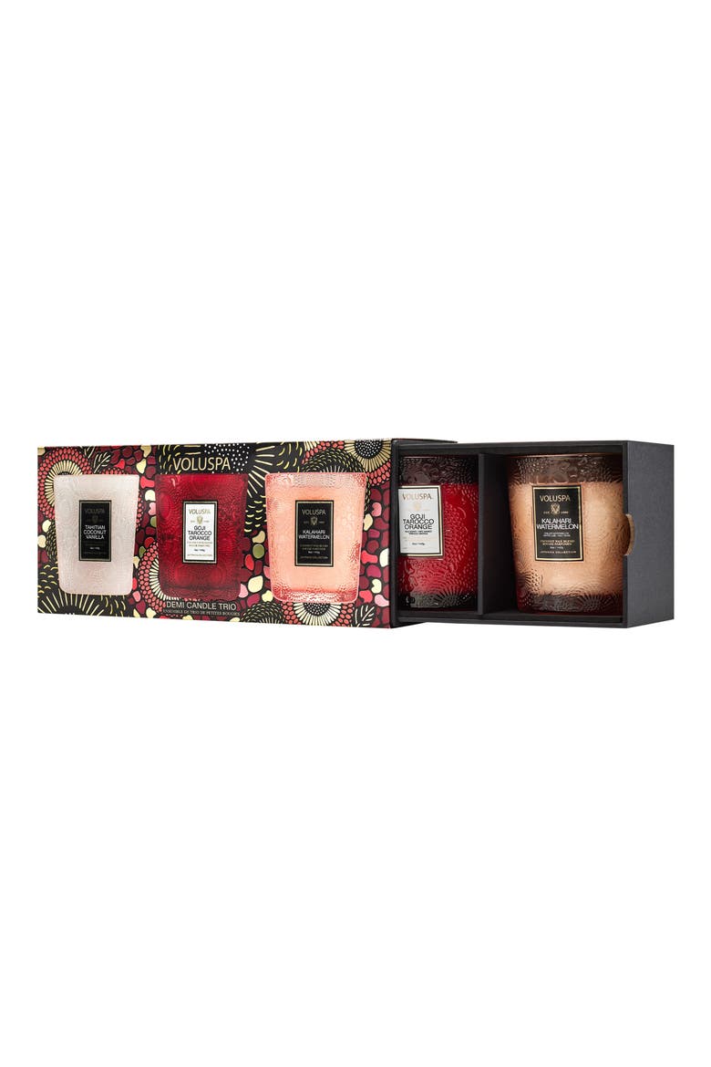 Fruits of Paradise Demi Candle Trio, Alternate, color, NO COLOR