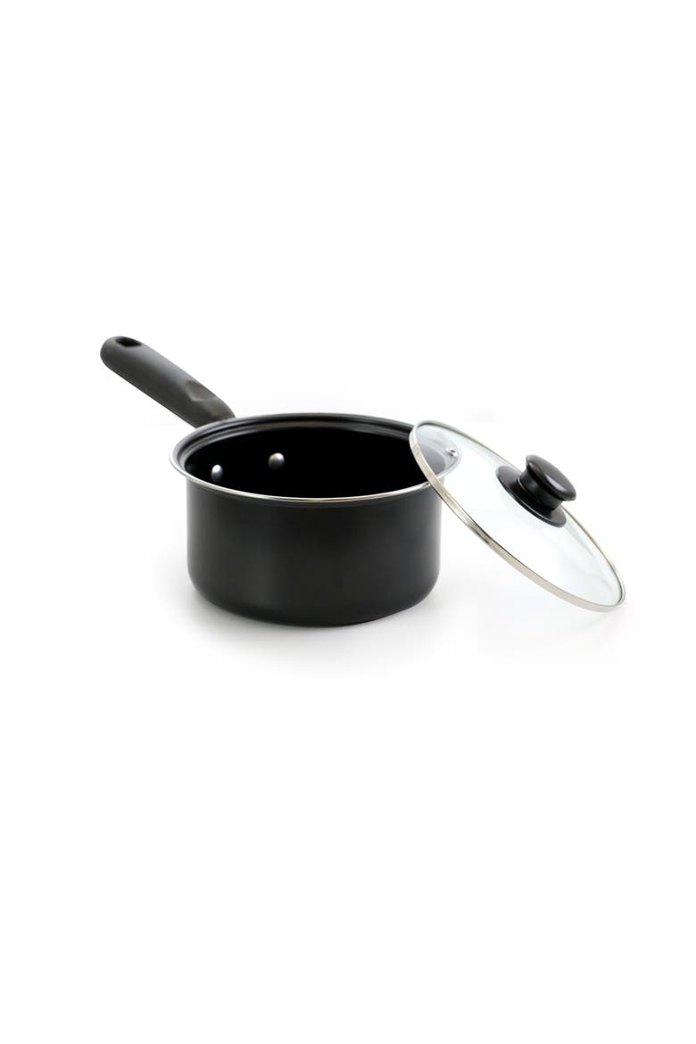 7 Piece Deluxe Non-Stick Cookware Set, Alternate, color, Black