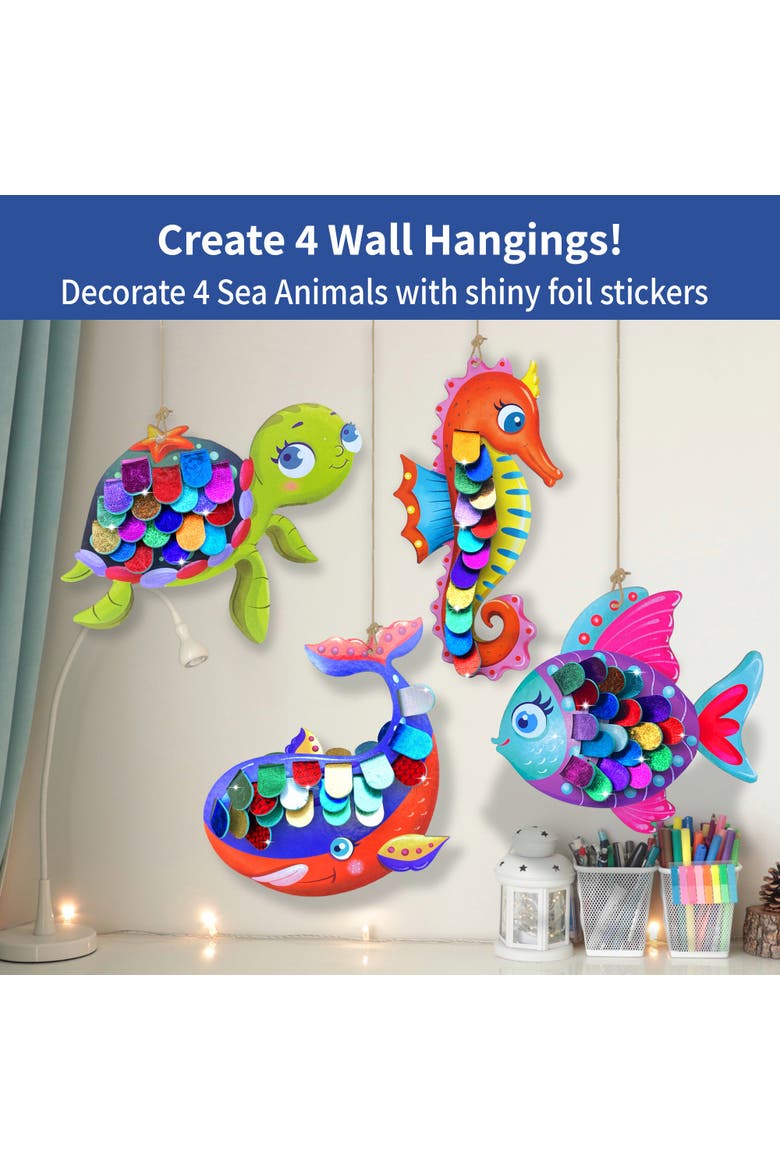 Foil Decorations-Sea Animals, Alternate, color, No Color