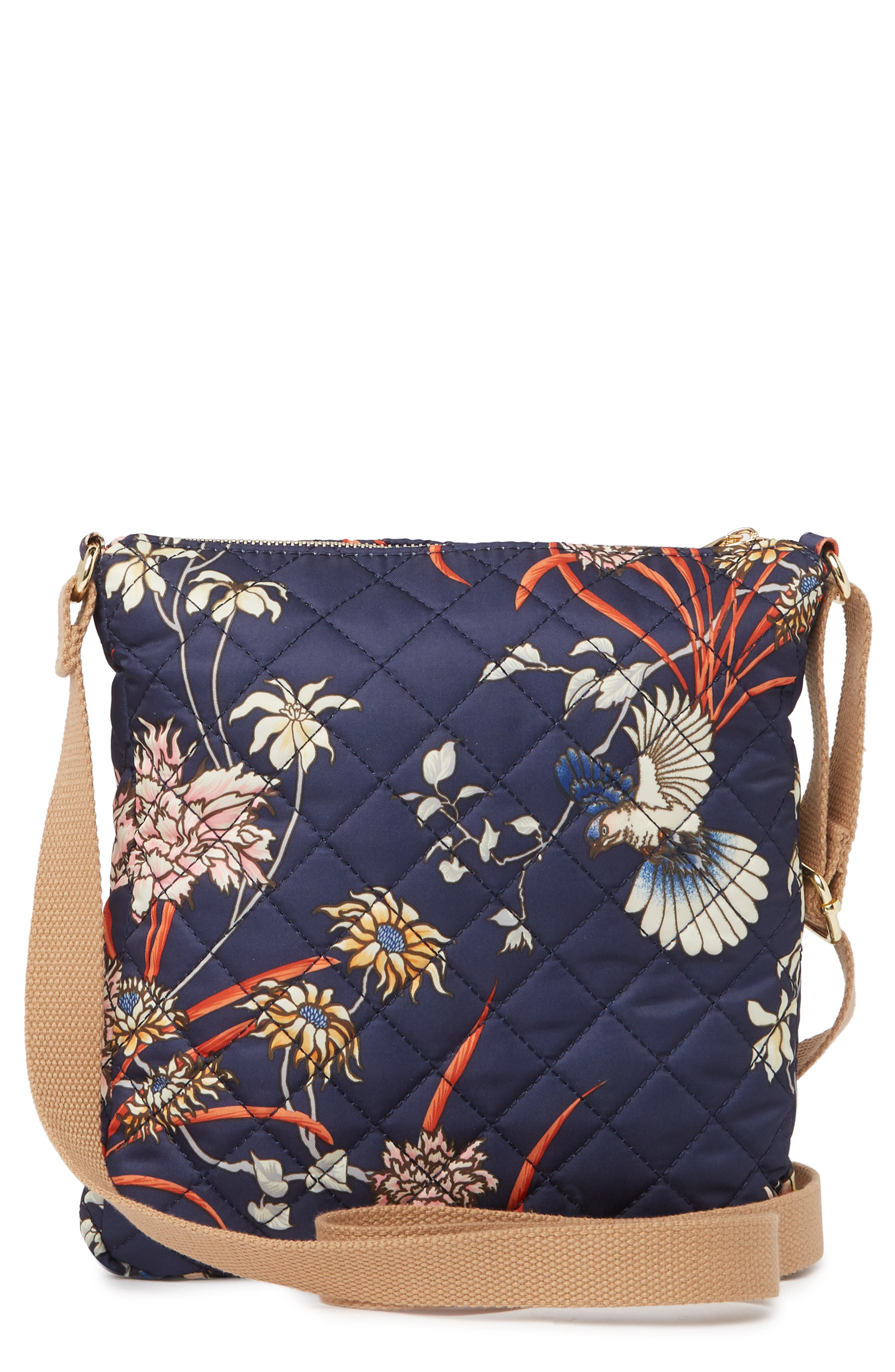 Nanette Lepore Floral Printed Washable Crossbody, Alternate, color, 