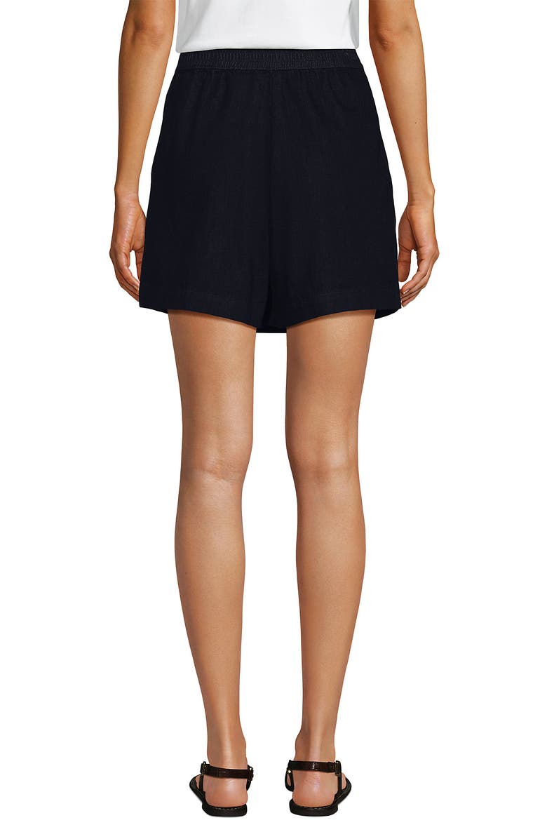 Lands' End Lightweight Denim Above the Knee Skort, Alternate, color, Deep Rinse