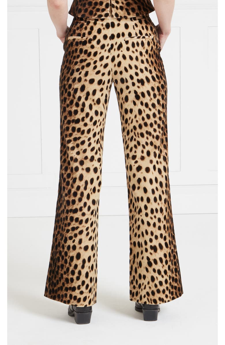 Temperley London Nemera Velvet Trousers, Alternate, color, Brown