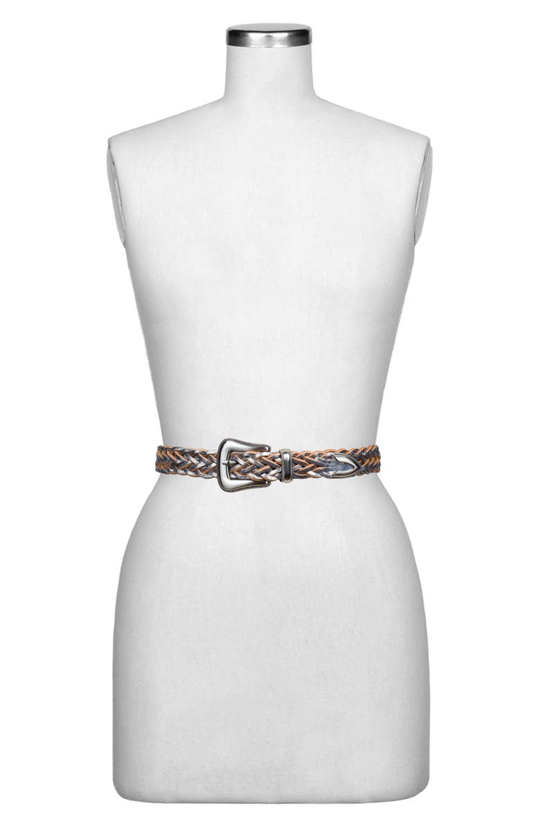 Patricia Nash Townsend Braided Metal Tipped Belt, Alternate, color, 