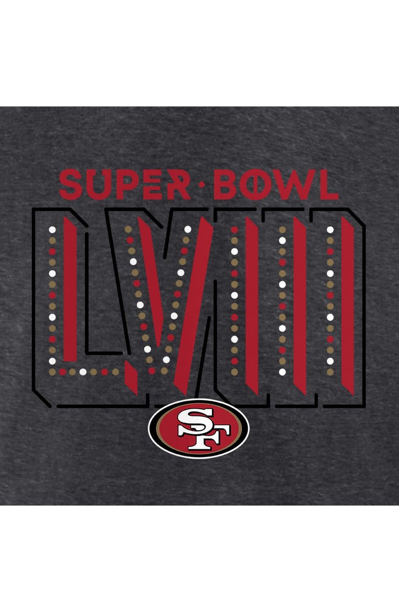 FANATICS Men's Fanatics Branded Heather Charcoal San Francisco 49ers Super Bowl LVIII Local Team T-Shirt, Alternate, color, 