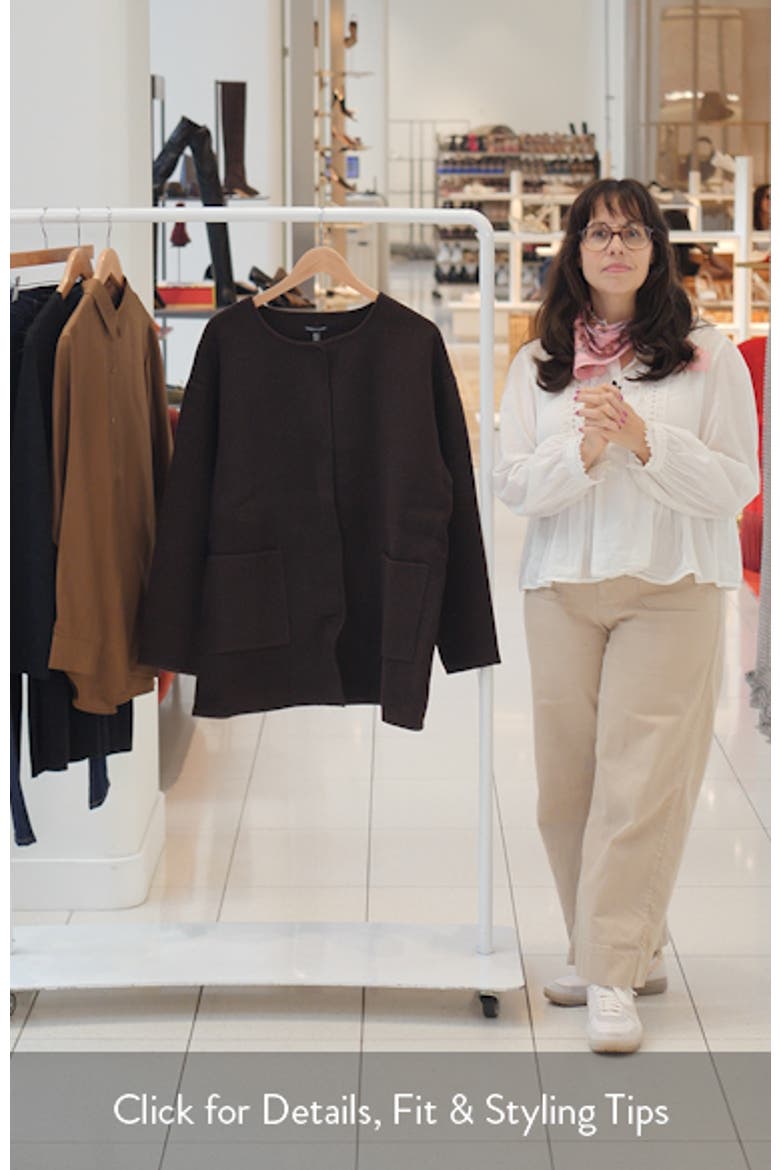 Round Neck Wool Short Coat video