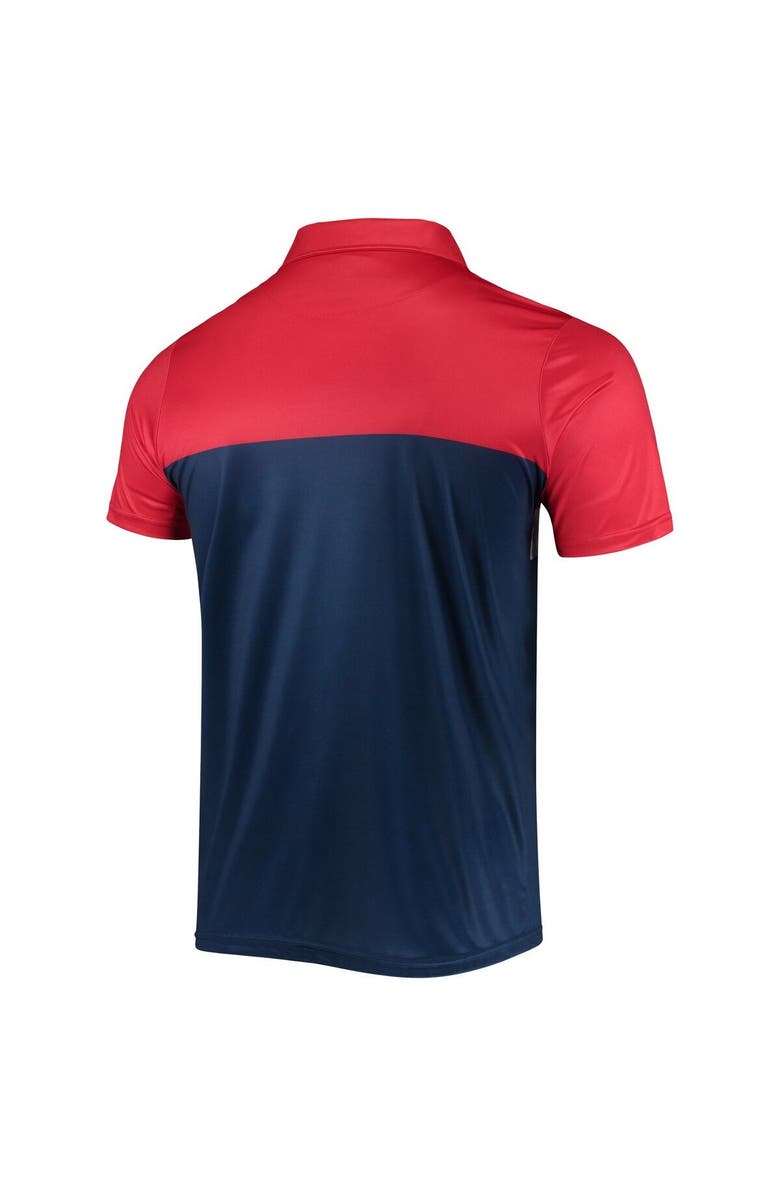 FOCO Men's FOCO Red/Royal New York Giants Retro Colorblock Polo, Alternate, color, 