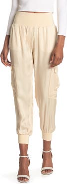 Cinq à Sept Giles Cupro Crop Cargo Joggers