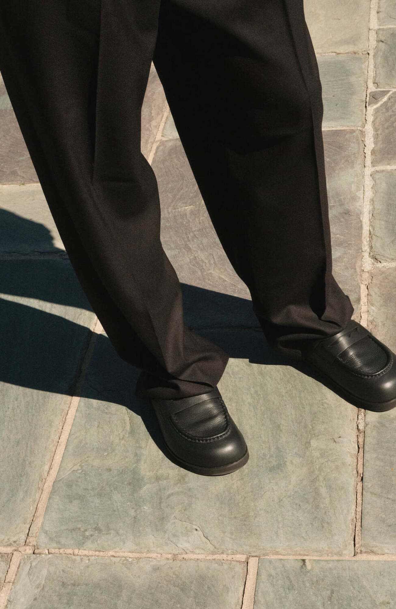 Cord Black Pebble Leather, Alternate, color, Black