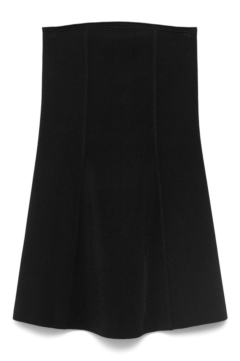 Strapless Rib Top, Alternate, color, BLACK