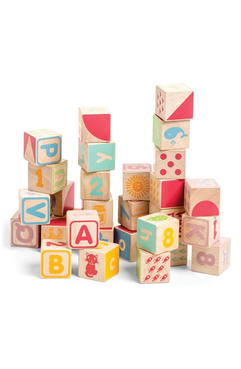 Le Toy Van ABC Wooden Blocks Set, Alternate, color, 
