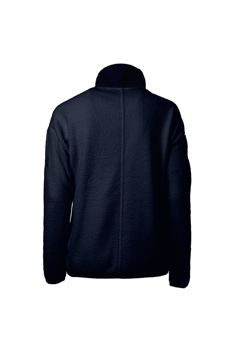 Women's Cutter & Buck  Navy SEC Gear Cascade Eco Sherpa Fleece Full-Zip Jacket, Alternate, color, Navy